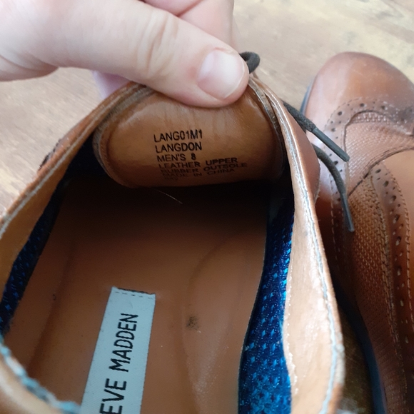 Men\'s Steve Madden Mavenn Tan Leather Oxfords main image 11